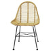 Dining Chairs 6 Pcs Natural Rattan Gl43259