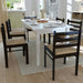 Dining Chairs 6 Pcs Brown Solid Wood And Velvet Xixbko