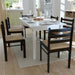 Dining Chairs 6 Pcs Brown Solid Wood and Velvet Xixbko