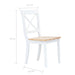 Dining Chairs 6 Pcs White and Light Wood Solid Rubber Xiipaa