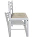 Dining Chairs 6 Pcs White Solid Wood And Velvet Xixbkx