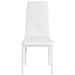 Dining Chairs 6 Pcs White Faux Leather Gl42556