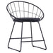 Dining Chairs With Faux Leather Seats 4 Pcs Black Steel