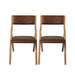 2x Dining Chairs Foldable Pu Leather Kitchen Chair Lounge