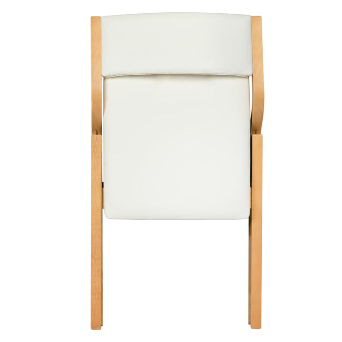 2x Dining Chairs Foldable Pu Leather Kitchen Chair Lounge