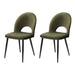 Dining Chairs Green Velvet Set Of 2 Loren