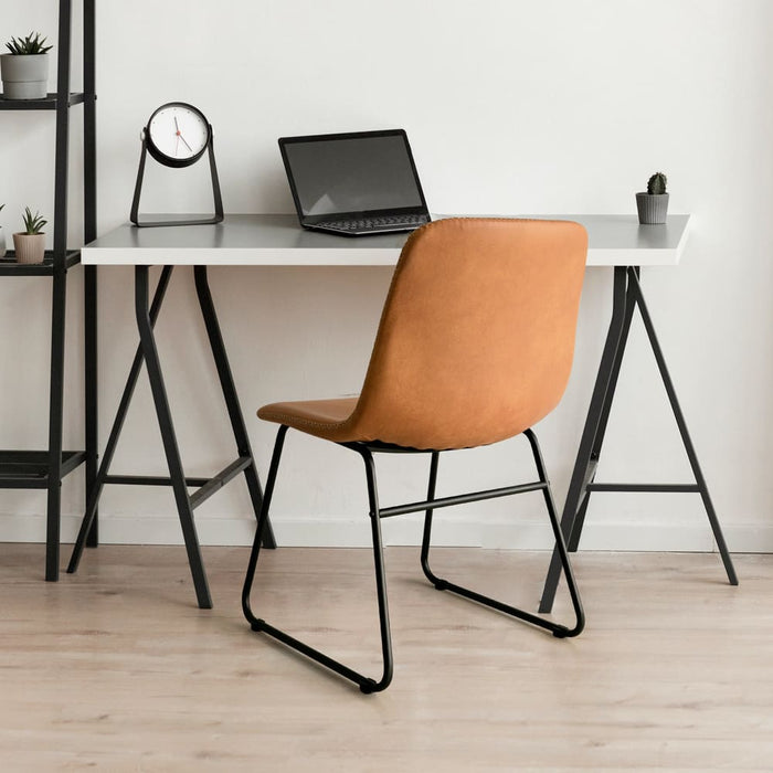 2x Dining Chairs Kitchen Table Chair Lounge Room Retro