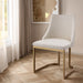 Dining Chairs Linen Fabric Beige Set Of 2 Balen