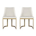 Dining Chairs Linen Fabric Beige Set Of 2 Balen