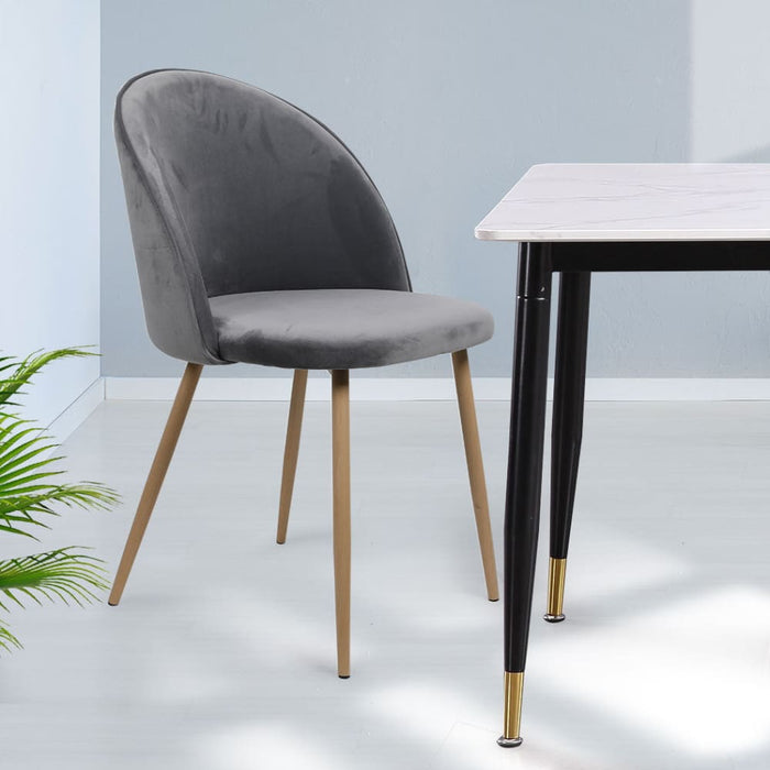 2x Dining Chairs Seat French Provincial Kitchen Lounge