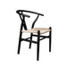 2x Dining Chairs Wooden Hans Wegner Chair Wishbone Cafe