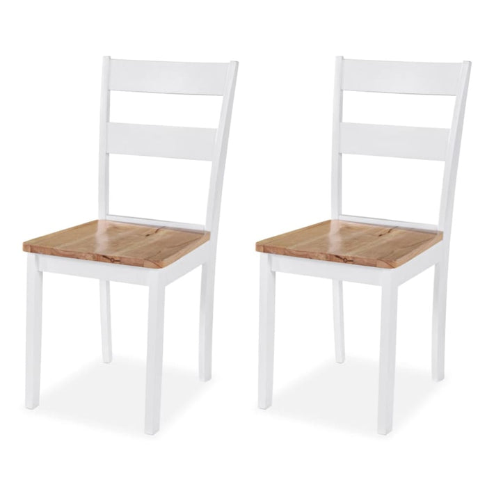 Dining Set 3 Pieces Mdf and Rubberwood White Xiakax