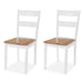 Dining Set 3 Pieces Mdf and Rubberwood White Xiakax