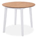 Dining Set 3 Pieces Mdf and Rubberwood White Xiakax