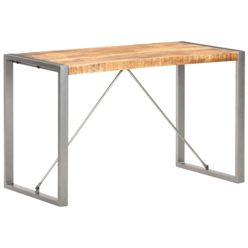 Dining Table 120x60x75 Cm Solid Rough Mango Wood Txoplo