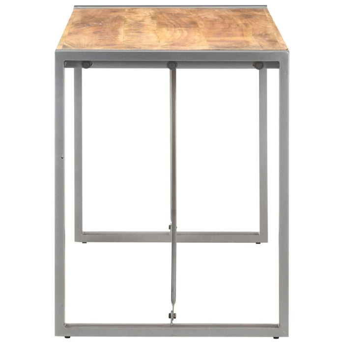 Dining Table 120x60x75 Cm Solid Rough Mango Wood Txoplo