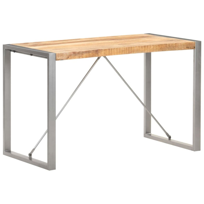 Dining Table 120x60x75 Cm Solid Rough Mango Wood Txoplo