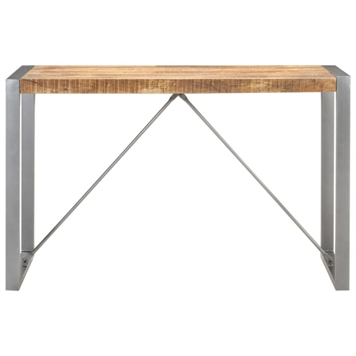 Dining Table 120x60x75 Cm Solid Rough Mango Wood Txoplo