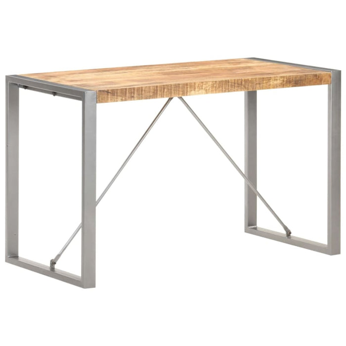 Dining Table 120x60x75 Cm Solid Rough Mango Wood Txoplo