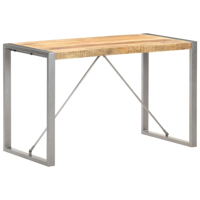 Dining Table 120x60x75 Cm Solid Rough Mango Wood Txoplo