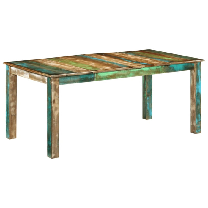 Dining Table 180x90x76 Cm Solid Wood Reclaimed Tpoixn