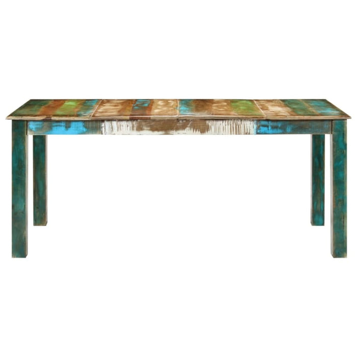 Dining Table 180x90x76 Cm Solid Wood Reclaimed Tpoixn