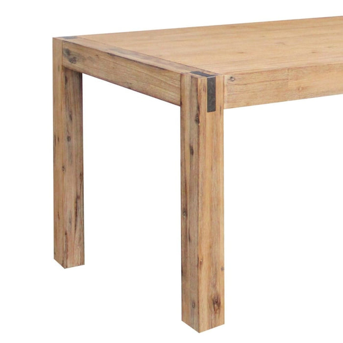 Dining Table 210cm Large Size With Solid Acacia Wooden Base