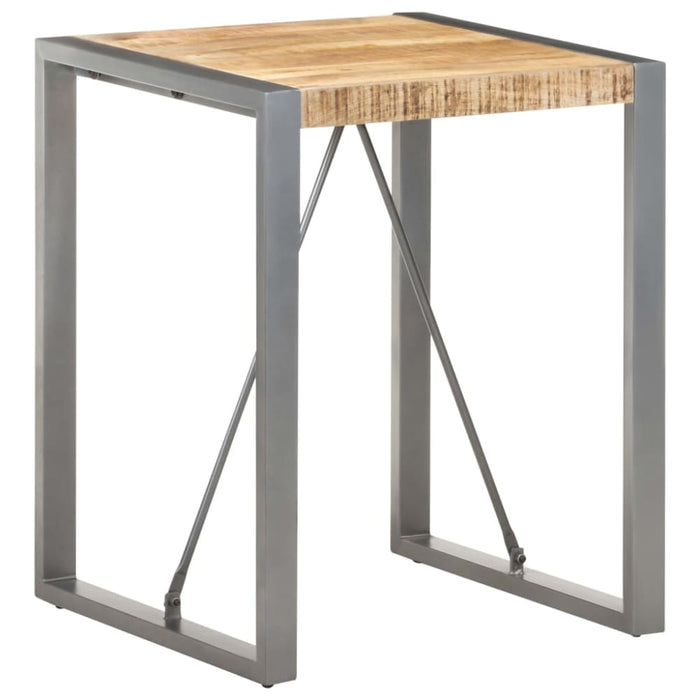 Dining Table 60x60x75 Cm Solid Rough Mango Wood Txopkp