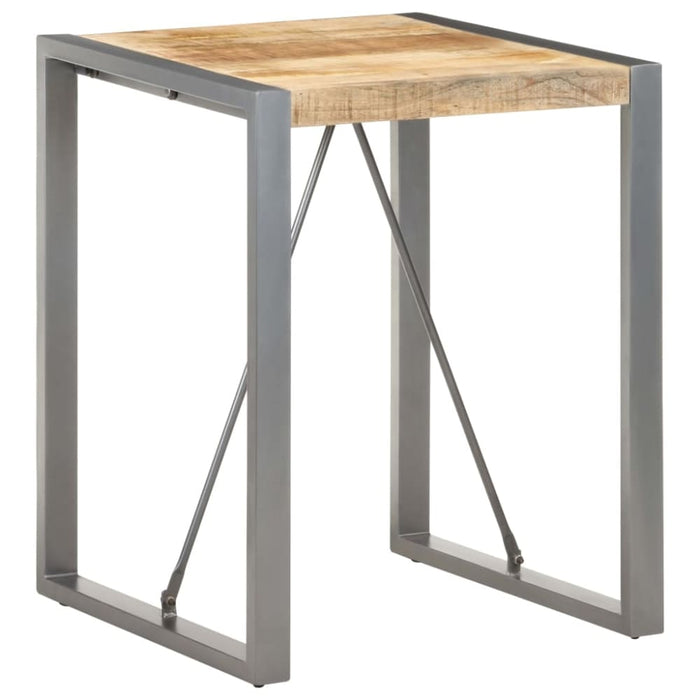 Dining Table 60x60x75 Cm Solid Rough Mango Wood Txopkp