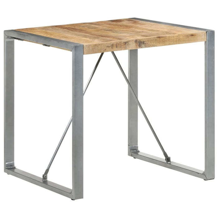 Dining Table 80x80x75 Cm Rough Mango Wood Txolbt