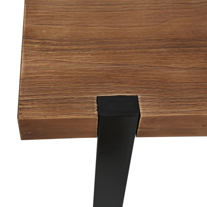 Dining Table Bench Set 2xdining Chairs Industrial Cafe