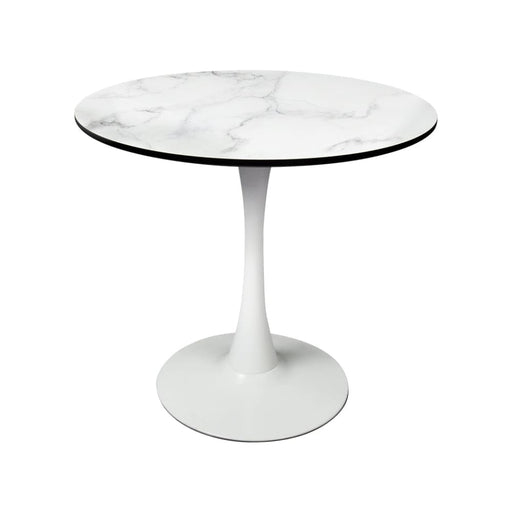 Dining Table Kitchen Swivel Marble Tulip Outdoor Round