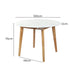 Dining Table Round Rubberwood Base 100cm White 100 Cm