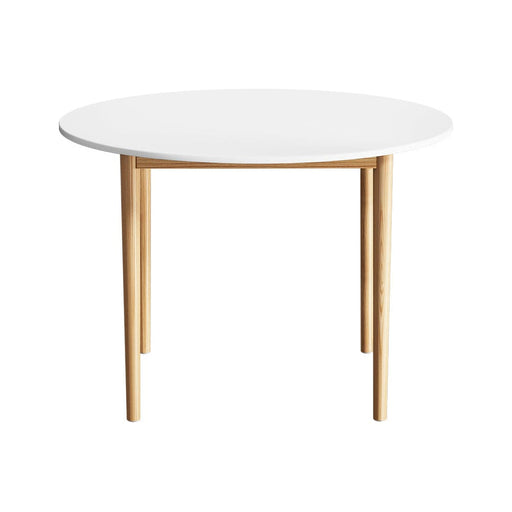 Dining Table Round White 108cm Diameter Demi