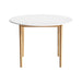 Dining Table Round White 108cm Diameter Demi