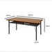 Dining Table Storage Shelf 4 - 6 Seater 150cm