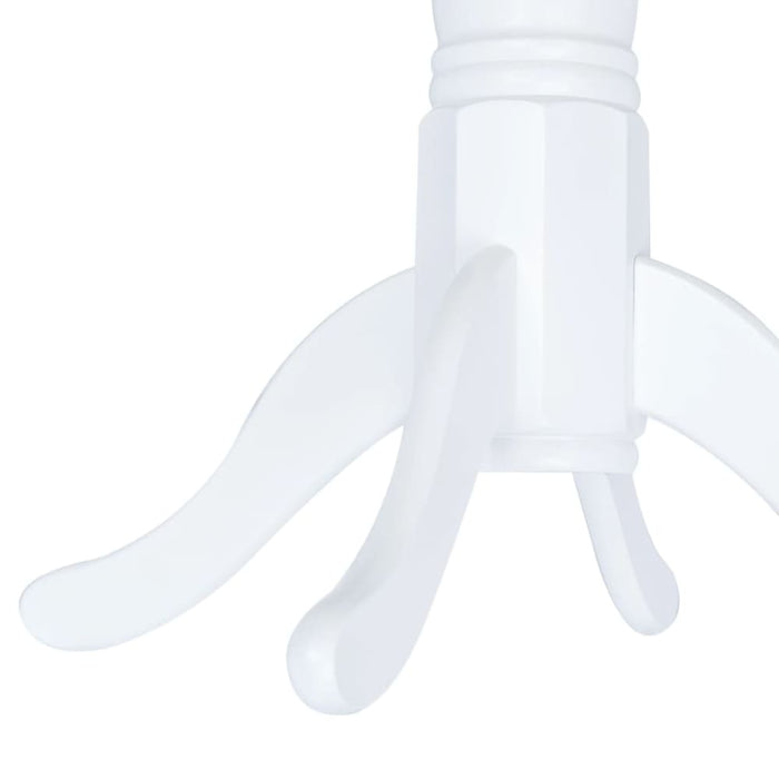 Dining Table White and Brown 106 Cm Solid Rubber Wood Xaitpa