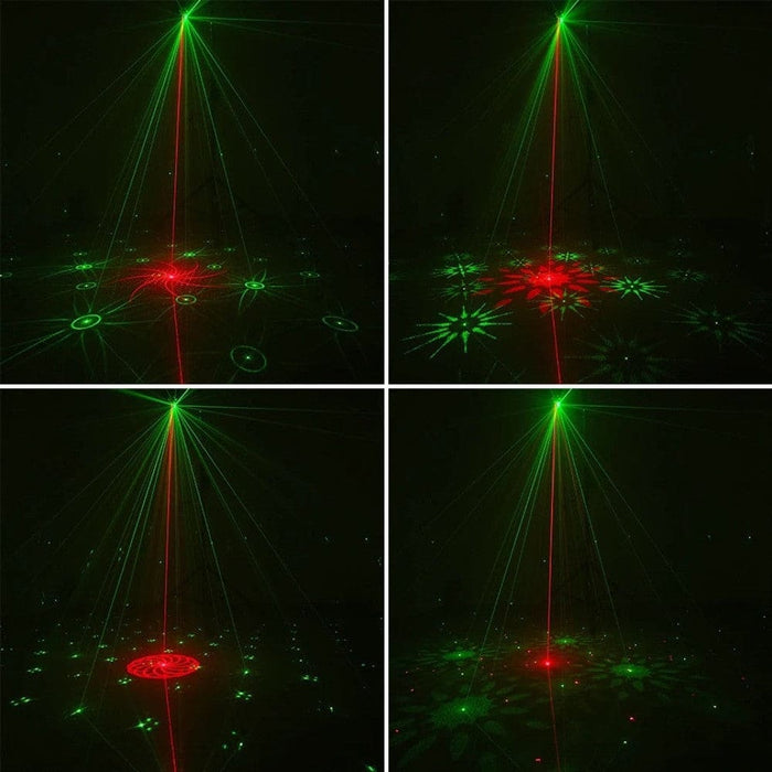 Dj Disco Led 4in1 Stage Laser Light Effect Bee Eye Uv Black