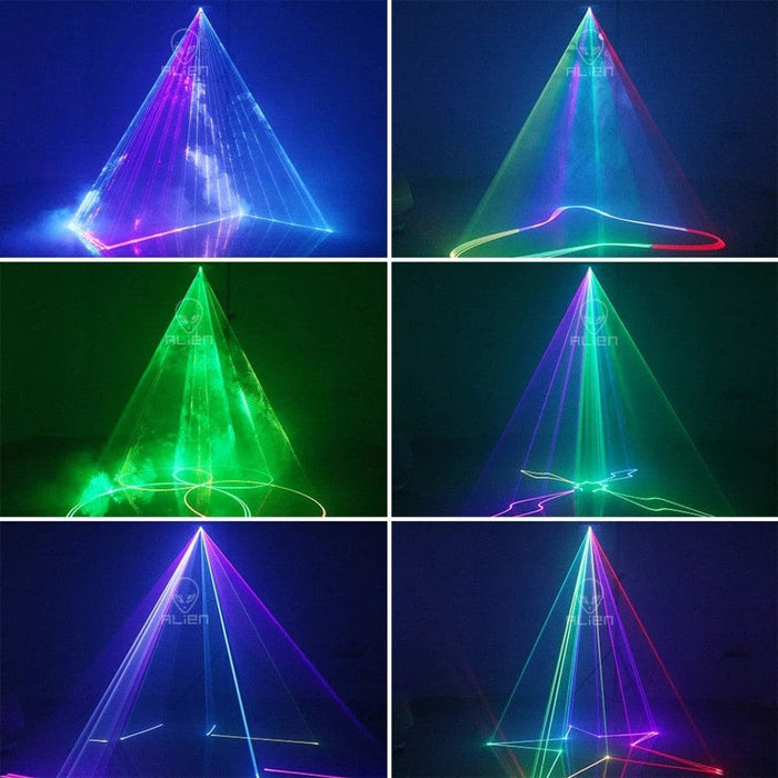 Dj Disco 2w Rgb Animation Beam Scanner Stage Laser Light