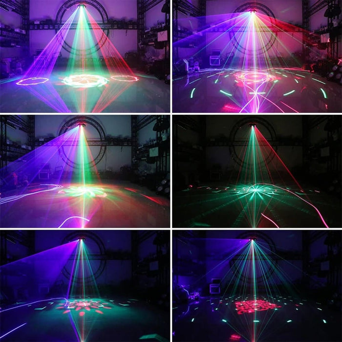 Rgb Dj Disco Laser Beam Scanner 16 Patterns Projector 2