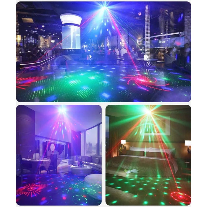 Dj Disco Party Dual Red Green Patterns Laser Light