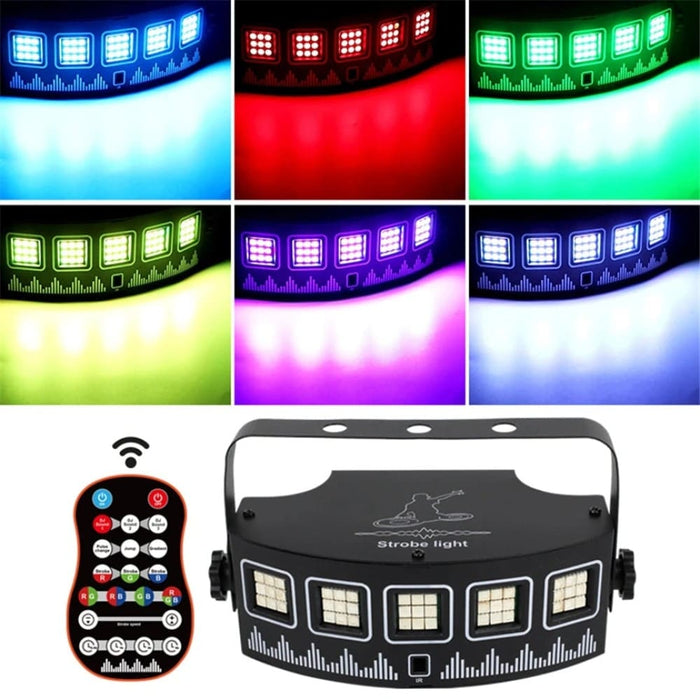 Led Rgb Disco Dj Strobe Light Party Holiday Christmas Music
