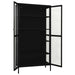 Display Cabinet Black 90x40x180 Cm Steel and Tempered Glass
