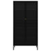 Display Cabinet Black 90x40x180 Cm Steel and Tempered Glass