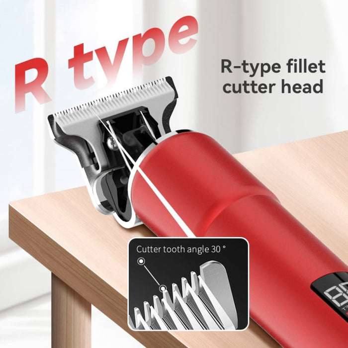 10w Lcd Display Cordless Rechargeable T-blade Men Hair