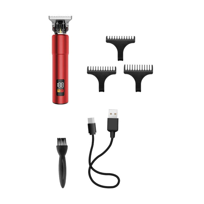 10w Lcd Display Cordless Rechargeable T-blade Men Hair