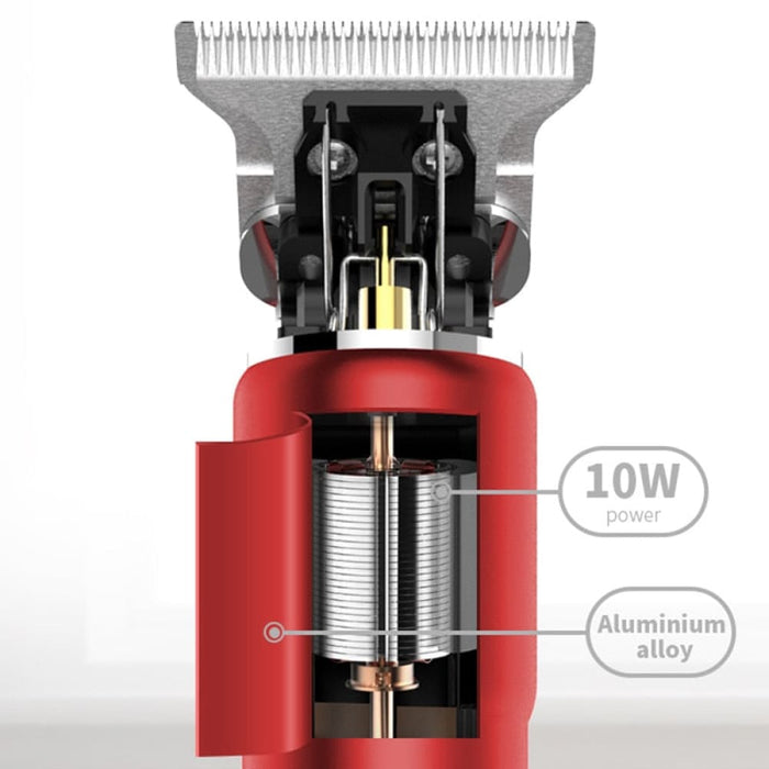 10w Lcd Display Cordless Rechargeable T-blade Men Hair
