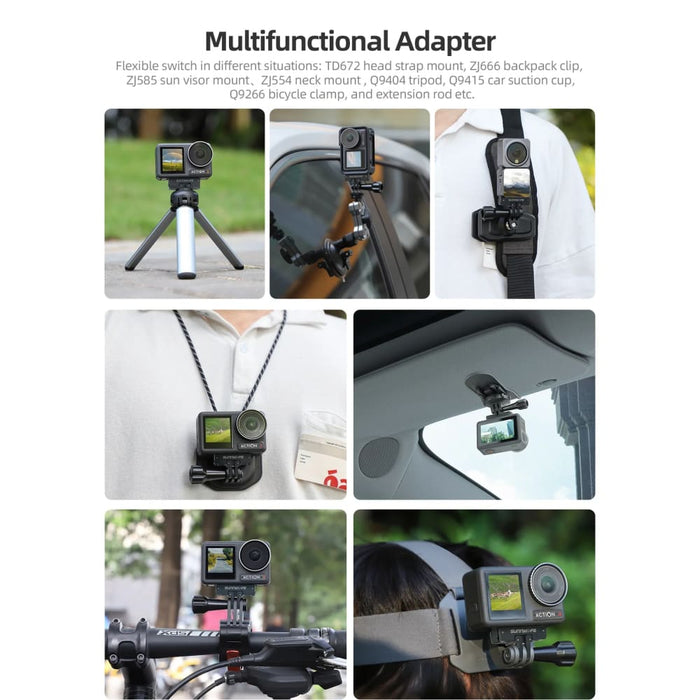 For Dji Osmo Action 4/3/2 Foldable Quick-release Plate