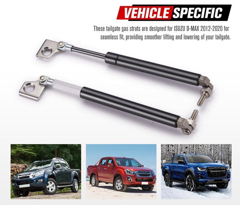 Easy Up & Slow Down Tailgate Strut Kit For Isuzu D-Max 2012-2020 Tailgate Assistant