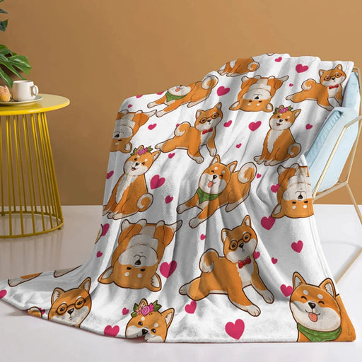 Dog Blanket Soft Plush Throw For Sofa Couch And Bed